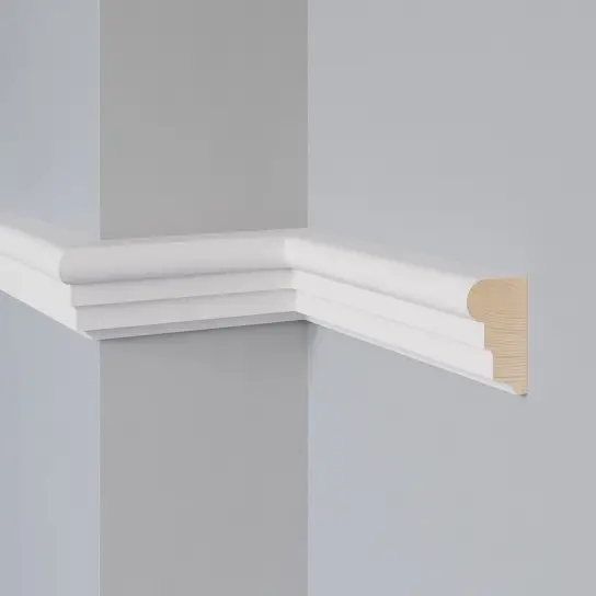 Gratis Retour Decorlijst - Grenen - 28 x 45 mm